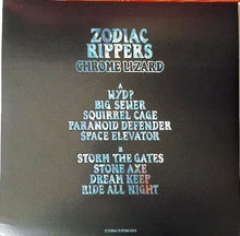 Charger l'image dans la galerie, Album cover with tracklist of Zodiac Rippers' 'Chrome Lizard' on a dark background