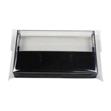 Load image into Gallery viewer, Black and clear cassette tape enclosed in a clear plastic sleeve, photographed against a plain white background. The tray has transparent side panels and a glossy black base, shown from a slightly elevated front angle.