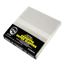 Cargar imagen en el visor de la galería, Box of cassette tape outer sleeves with a visible brand logo on a white background