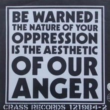 Load image into Gallery viewer, Crass - Yes Sir, I Will back vinyl record cover.