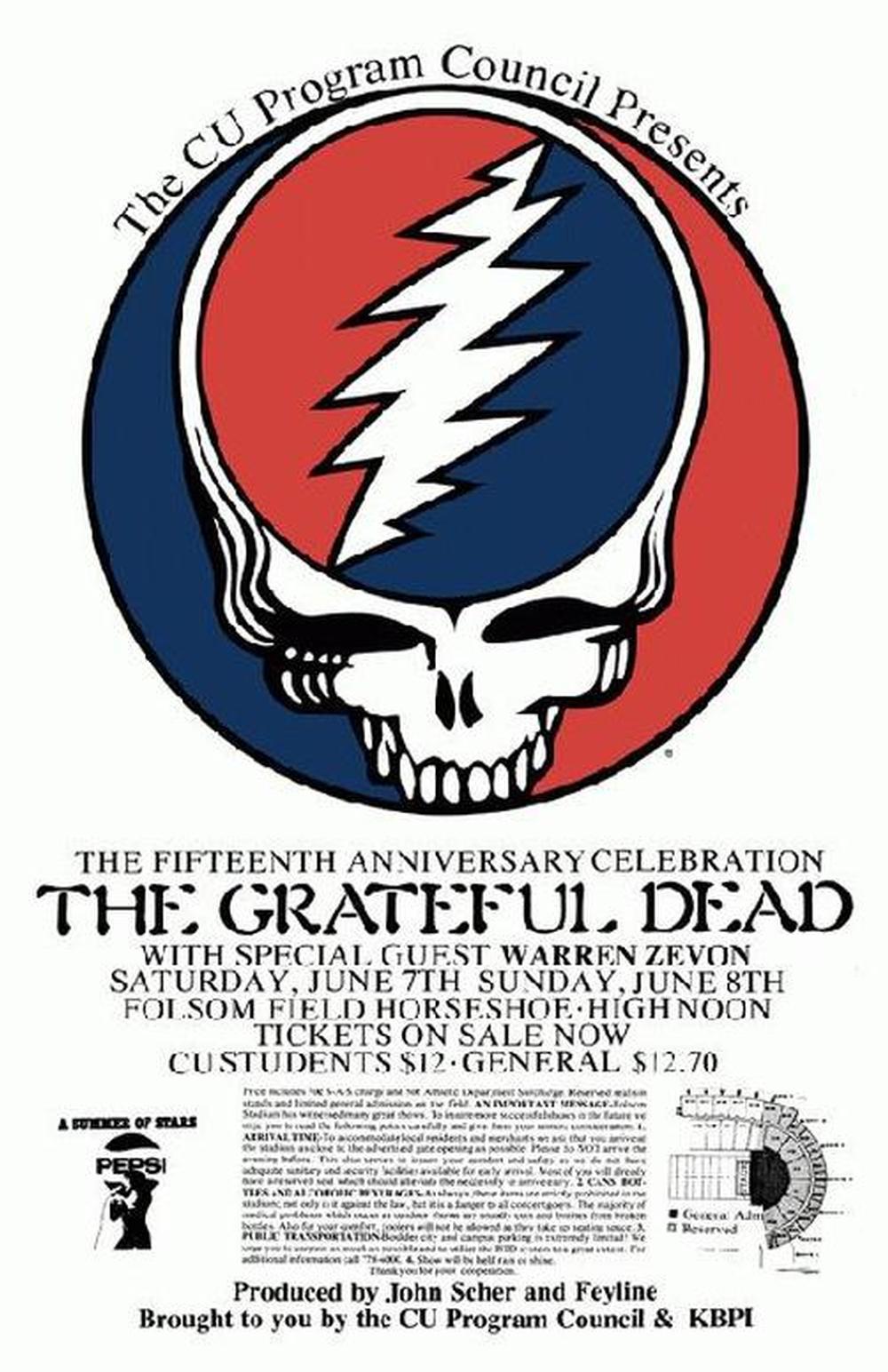 Grateful Dead - Boulder 1980 (Poster)