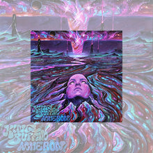 Load image into Gallery viewer, Psychedelic album artwork showing a purple-toned human face emerging from swirling, liquid-like waves of pink, blue, and black, with cosmic energy and a glowing vortex in the sky above, flanked by dark monolithic structures.