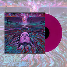 Load image into Gallery viewer, Square album artwork over a marbled pastel background with a violet vinyl record partially visible on the right; the cover shows a surreal, cosmic scene of a person’s face emerging from swirling, colorful liquid with a glowing vortex and alien landscape in the distance.