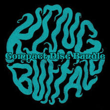 Charger l'image dans la galerie, Teal abstract design with 'Compact Disc Bundle' and 'King Buffalo' text on a black background.