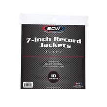 Load image into Gallery viewer, BCW:  7 Inch Record Paper Jacket - No Hole - White
