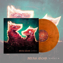 Cargar imagen en el visor de la galería, Vinyl record with cover featuring a fox design and 'Red Sun Atacama Darwin' text.