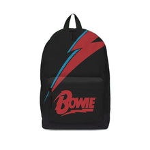 Load image into Gallery viewer, David Bowie Backpack - Lightning Black