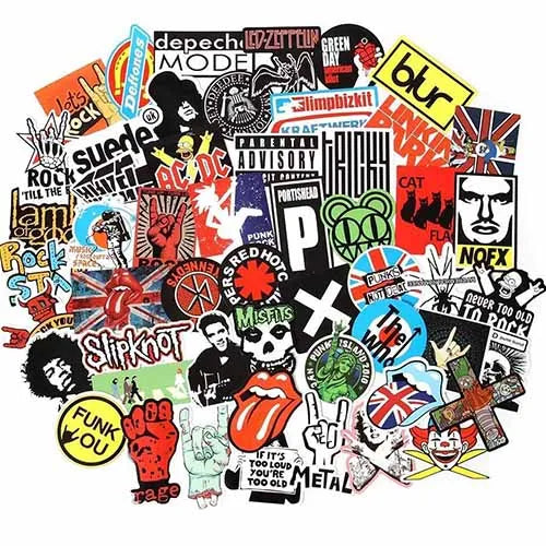 Rock & Roll Stickers (4 For $1)