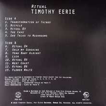Charger l'image dans la galerie, Timothy Eerie - Ritual back vinyl record cover.