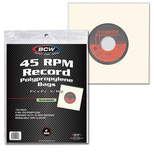 Load image into Gallery viewer, BCW:  Resealable 45 RPM Record Bags