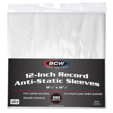 Load image into Gallery viewer, BCW:  12 Inch Record Inner Sleeve - Antistatic